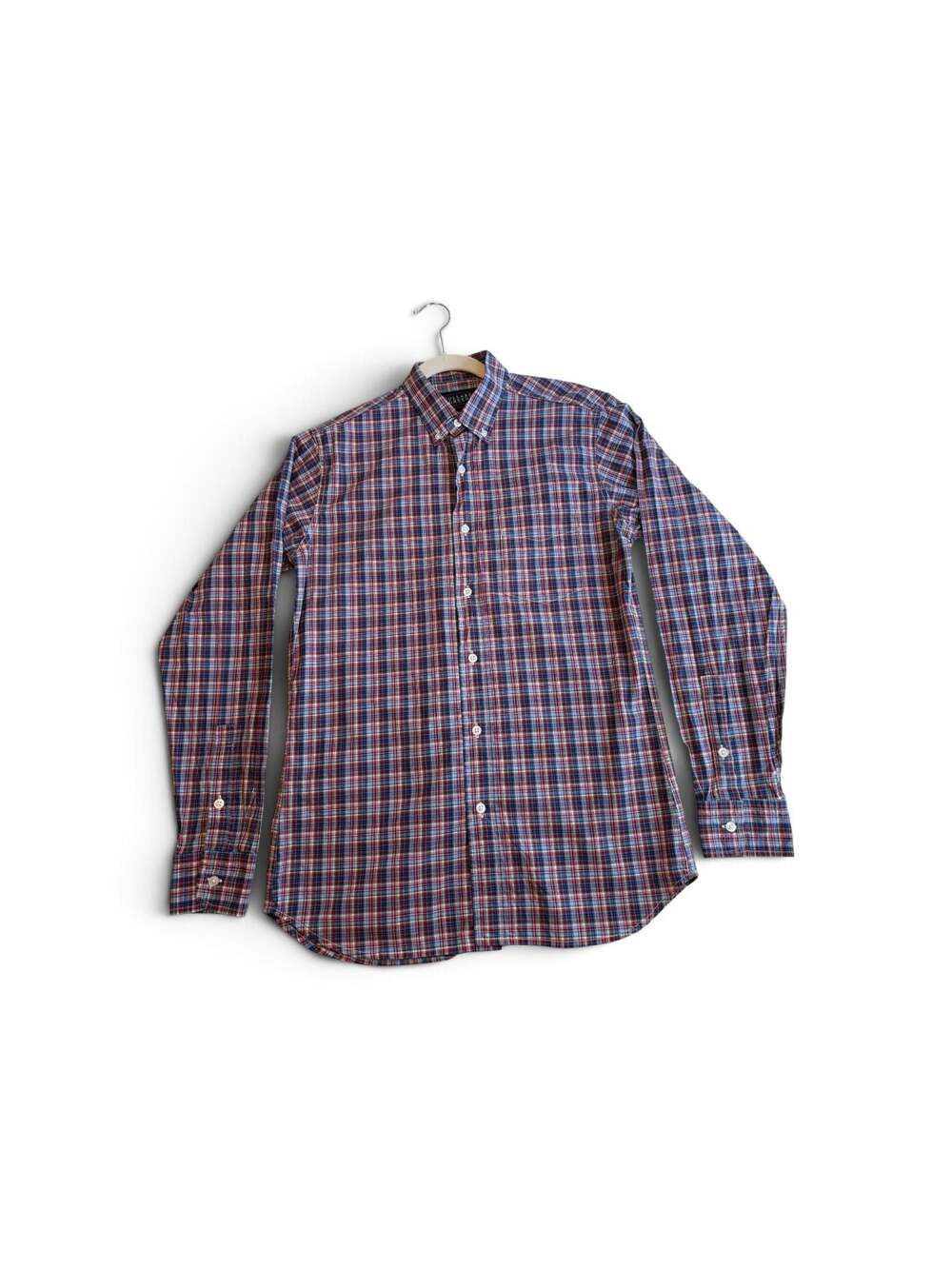 Collared Greens American Made Men's Long Sleeve Plaid Button-Down Shirt